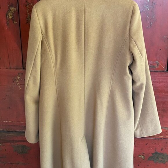 NWOT Calvin Klein Cashmere Wool Blend Camel Coat - Picture 3 of 6